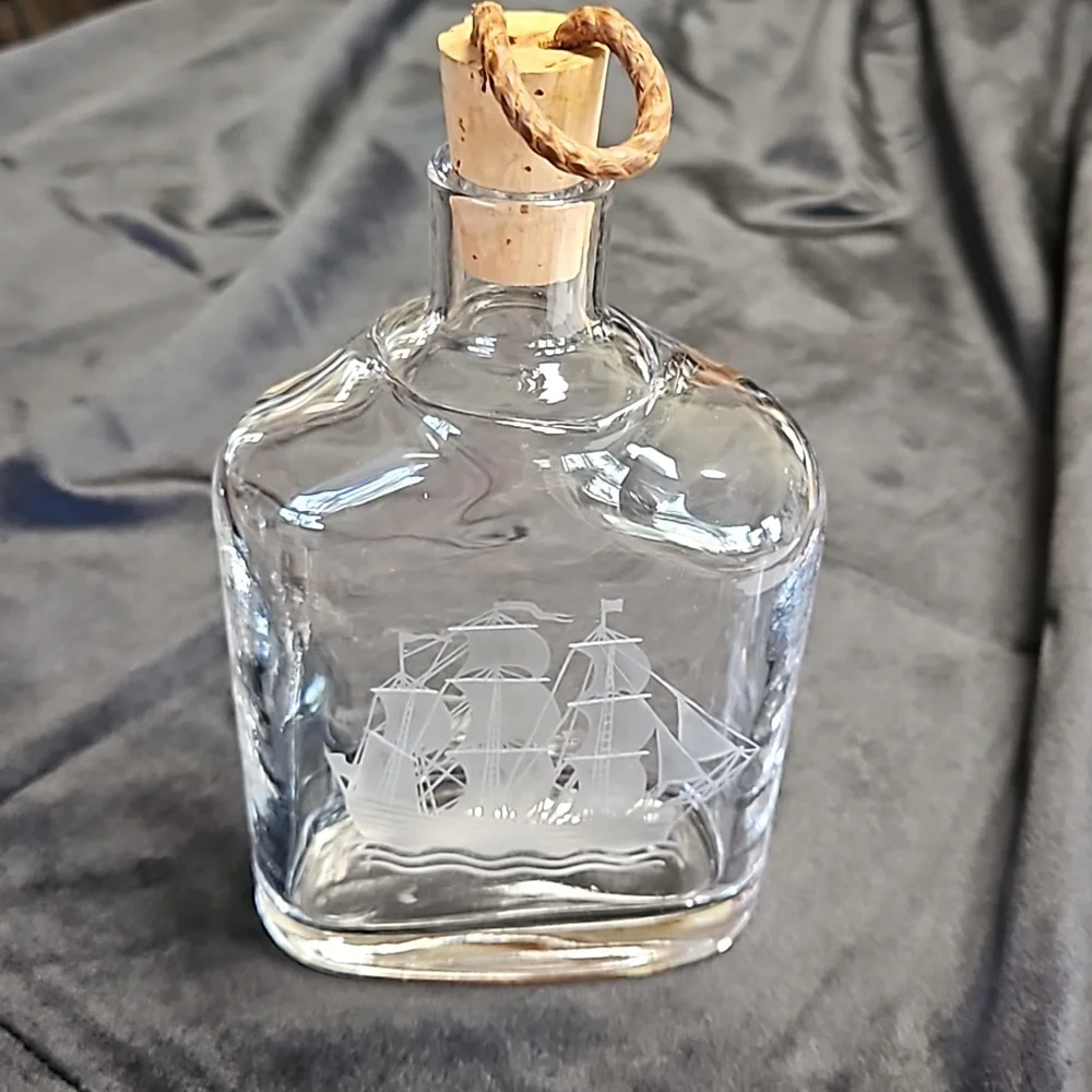 Vintage Sea Glasbruk Decanter Bottle